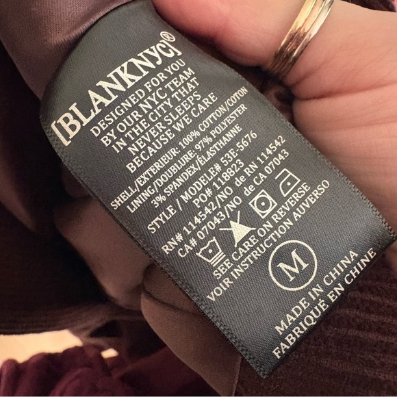 BLANK NYC‎ Women's Brown Corduroy Blazer Jacket Size Medium - Picture 5 of 7